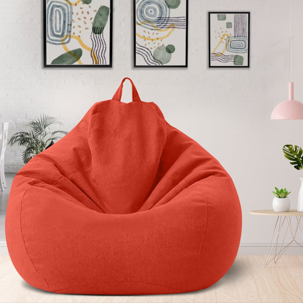 Linen Bean Bag – Ergonomic & Stylish Comfort Seating