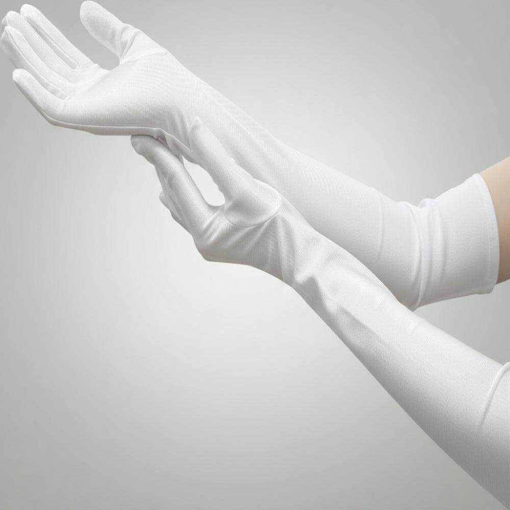 Long Elbow-Length Costume Opera Gloves