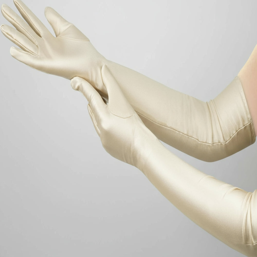 Long Elbow-Length Costume Opera Gloves