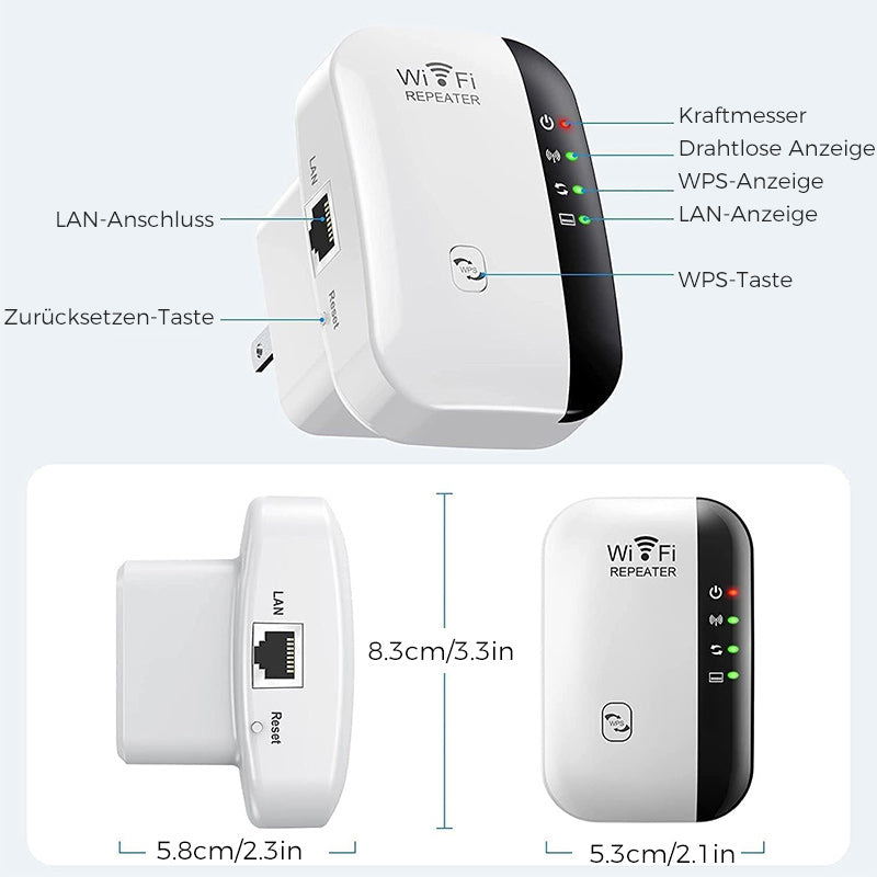 Long-Range Wireless Wi-Fi Signal Booster