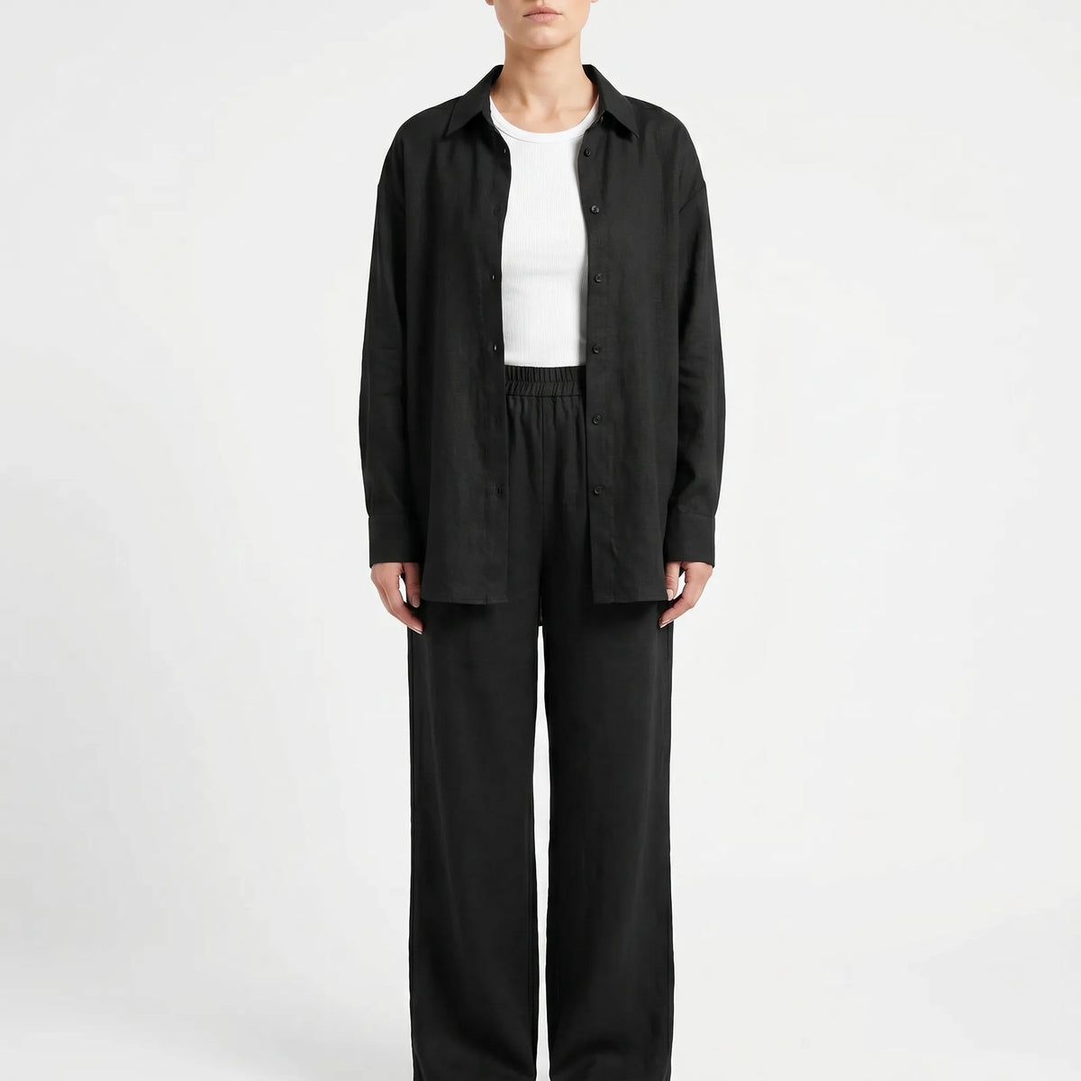 Loose Fit Two-Piece Pant Set