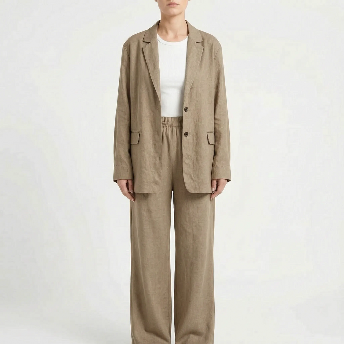 Loose Fit Two-Piece Pant Set