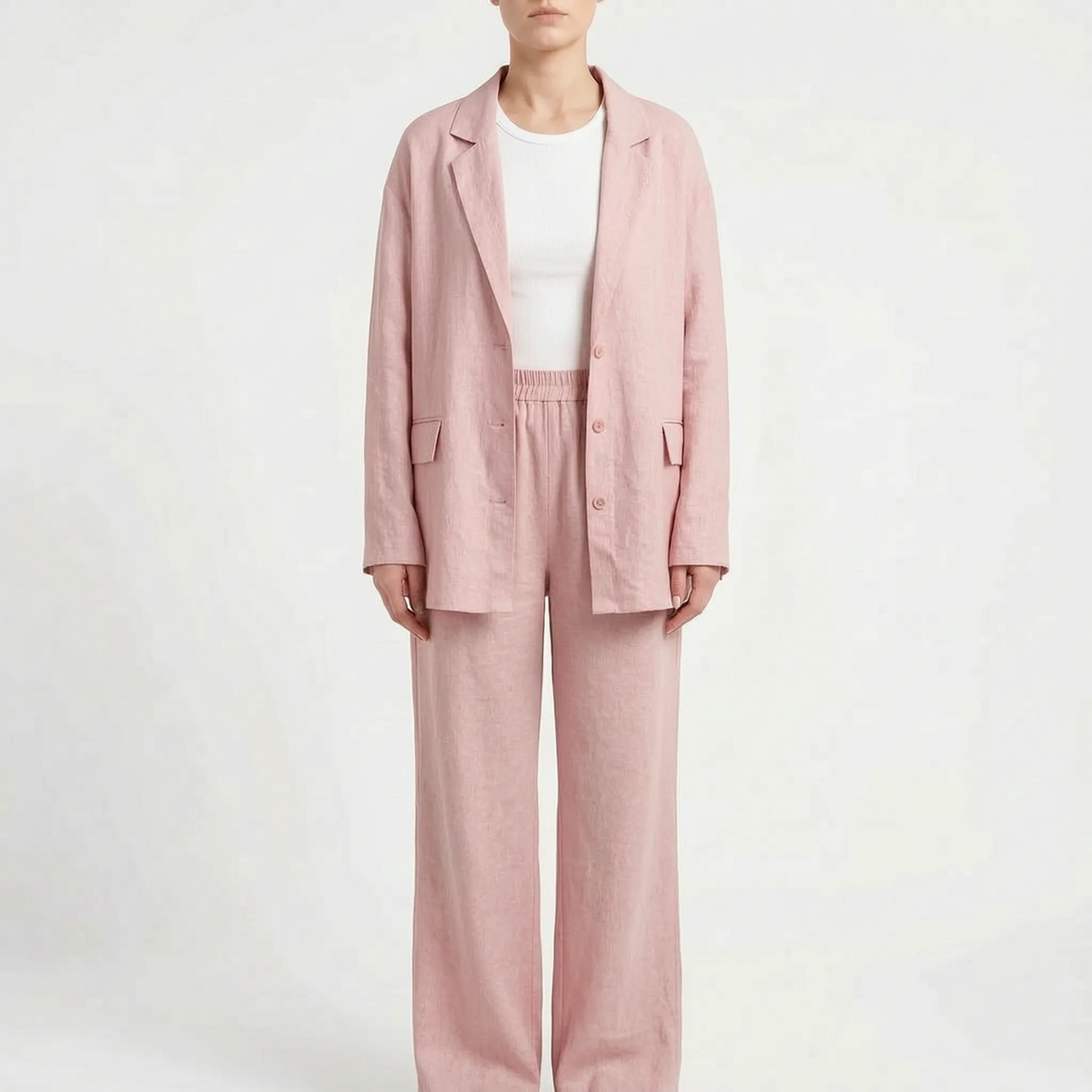 Loose Fit Two-Piece Pant Set