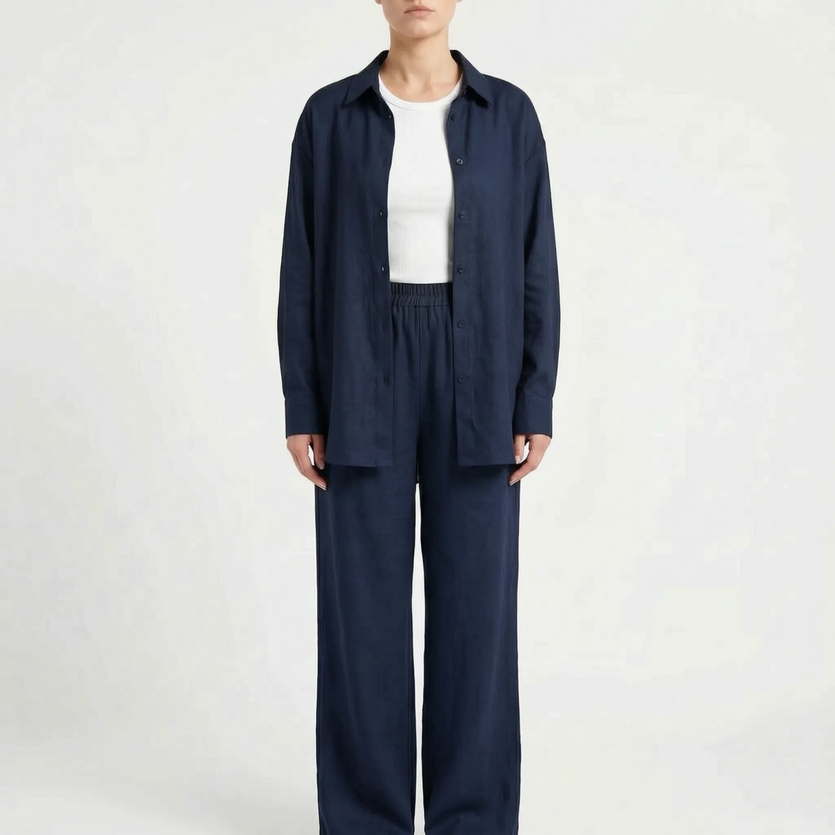 Loose Fit Two-Piece Pant Set