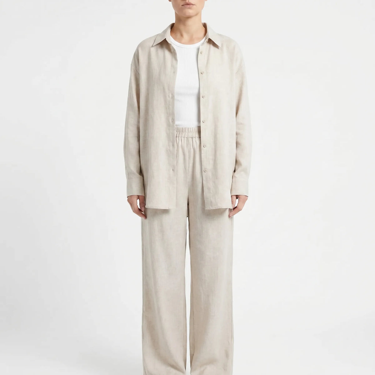 Loose Fit Two-Piece Pant Set