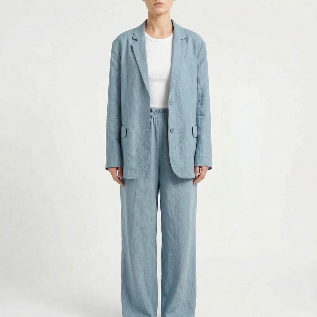 Loose Fit Two-Piece Pant Set