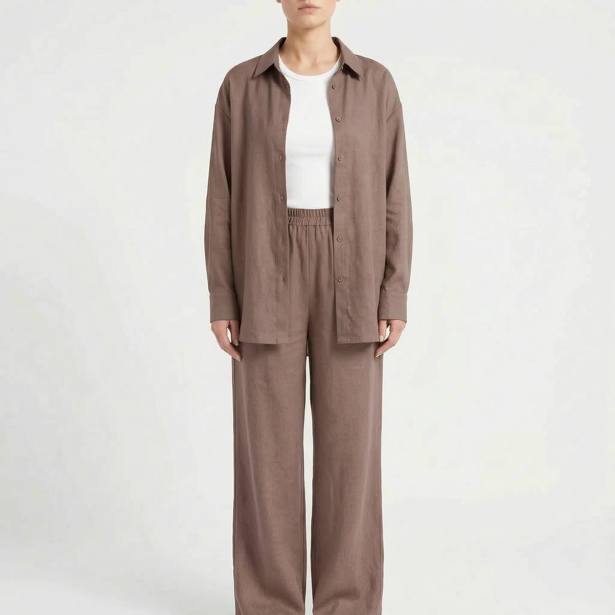 Loose Fit Two-Piece Pant Set