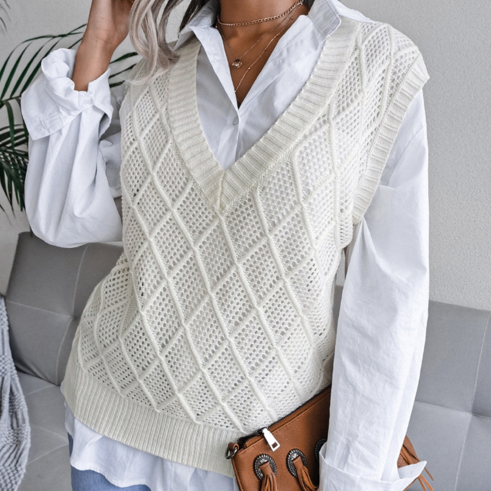 Luxurious Women's Sweater with Modern Texture