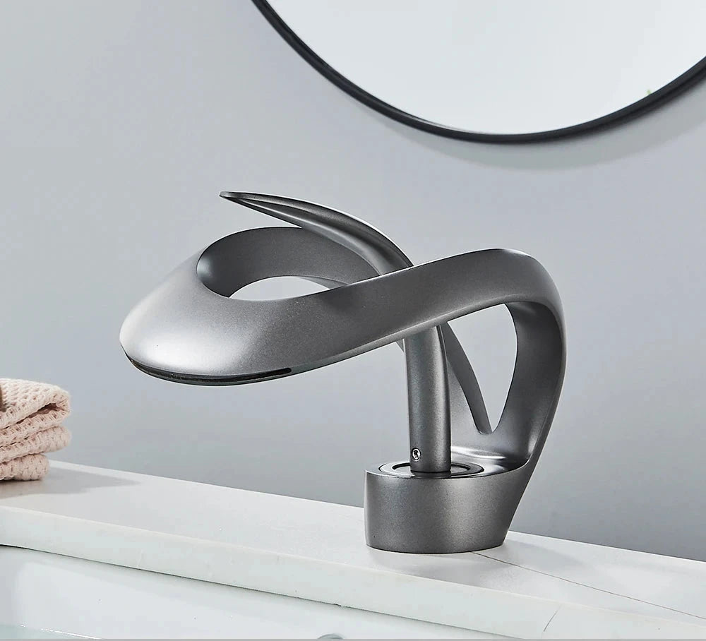 Luxury Bathroom Mixer Tap with Elegant Waterfall Spout