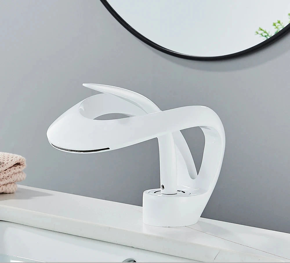 Luxury Bathroom Mixer Tap with Elegant Waterfall Spout