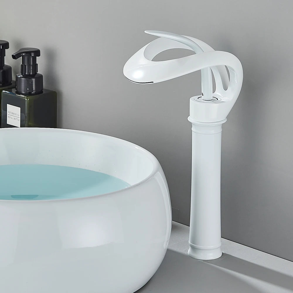 Luxury Bathroom Mixer Tap with Elegant Waterfall Spout