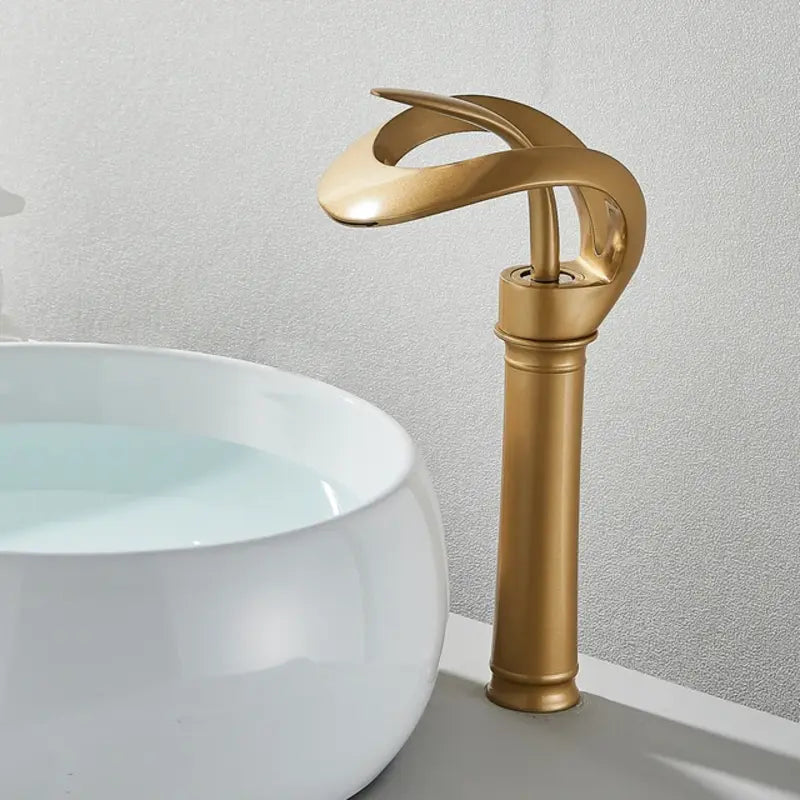 Luxury Bathroom Mixer Tap with Elegant Waterfall Spout