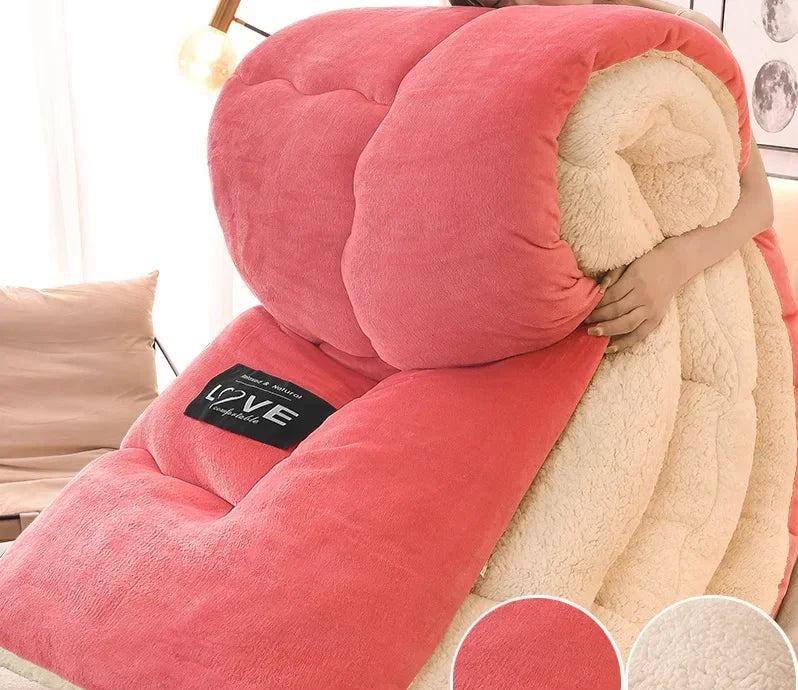 Luxury Double Flannel Fleece Winter Comforter
