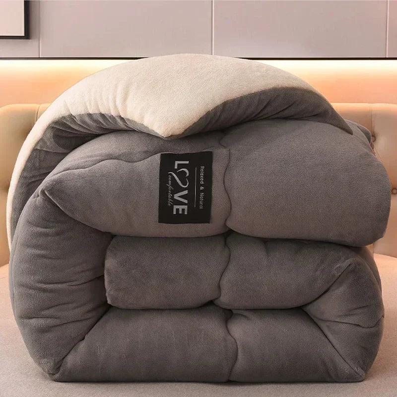 Luxury Double Flannel Fleece Winter Comforter