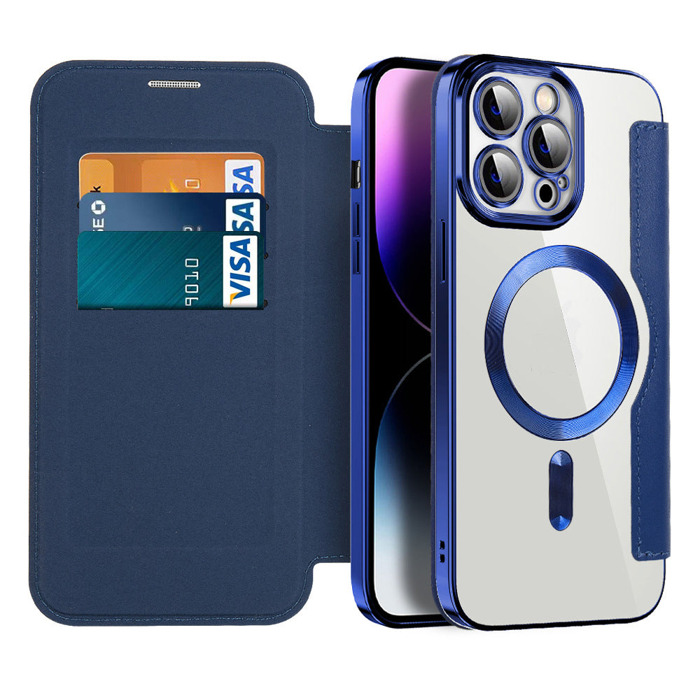 Magnetic Flip Phone Case with Card Slot and Shockproof Protection