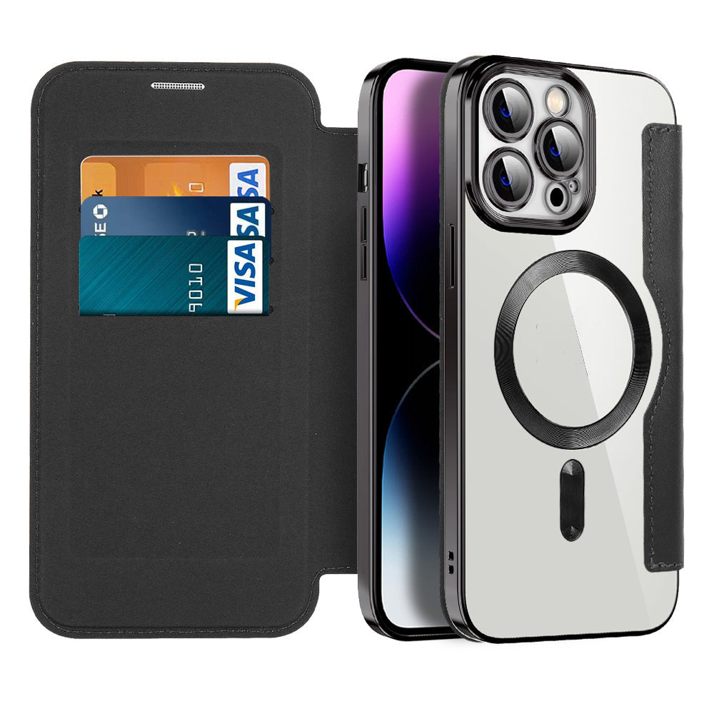 Magnetic Flip Phone Case with Card Slot and Shockproof Protection