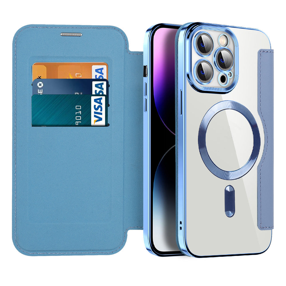Magnetic Flip Phone Case with Card Slot and Shockproof Protection