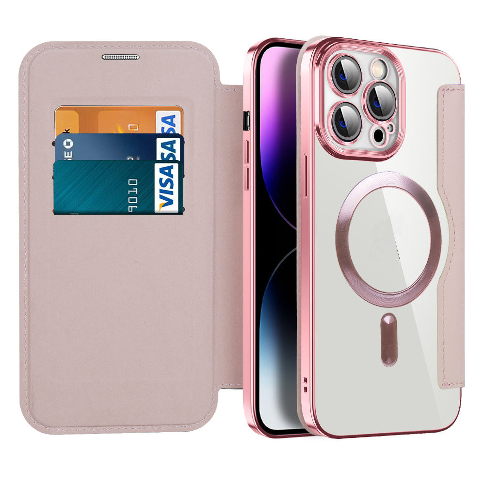 Magnetic Flip Phone Case with Card Slot and Shockproof Protection