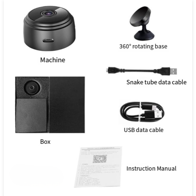 Magnetic Mini 1080P HD WiFi Camera for Discreet Surveillance