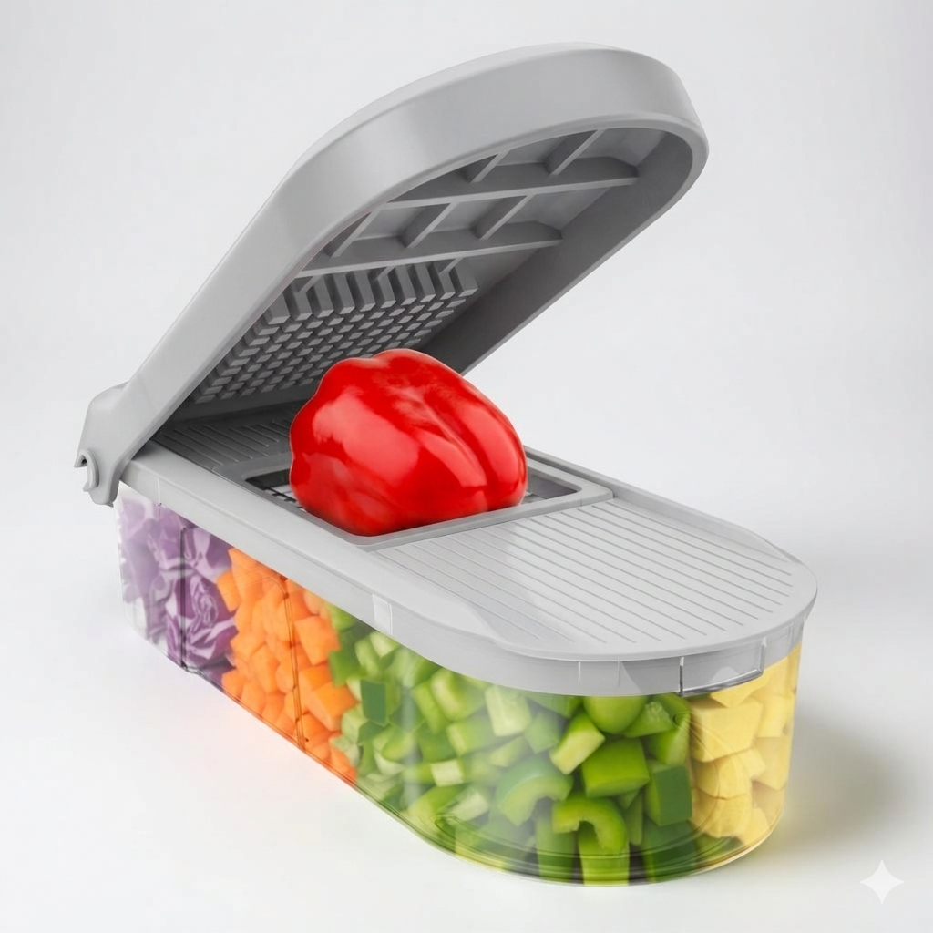 Manual Food Prep Slicer and Vegetable Chopper Set