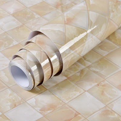 Marble-Look Surface Decoration - Waterproof & Oil-Proof
