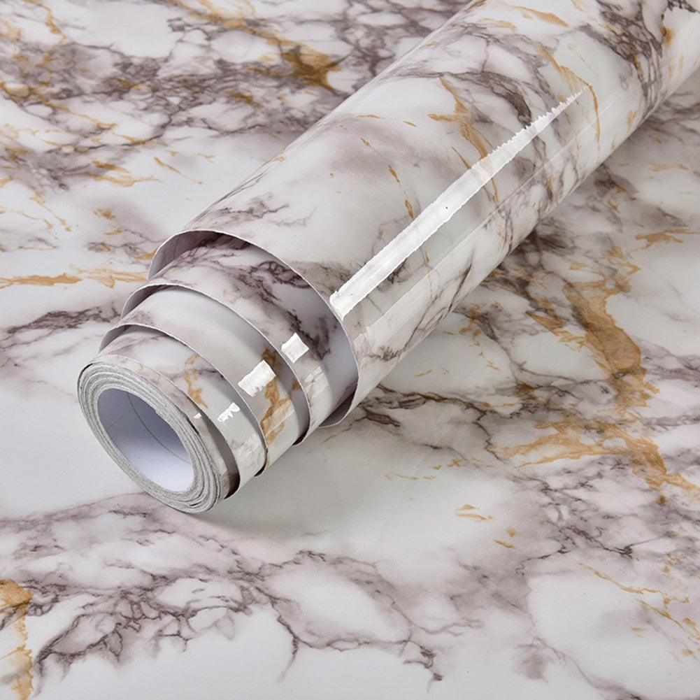 Marble-Look Surface Decoration - Waterproof & Oil-Proof