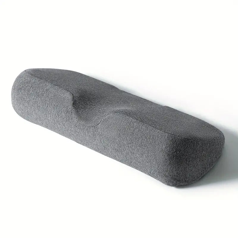 Memory Foam Bolster Sleeping Bed Pillow for Stiff Neck Pain Relief and Support