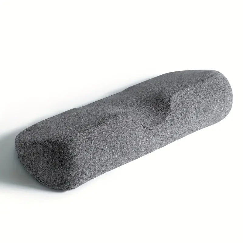 Memory Foam Bolster Sleeping Bed Pillow for Stiff Neck Pain Relief and Support