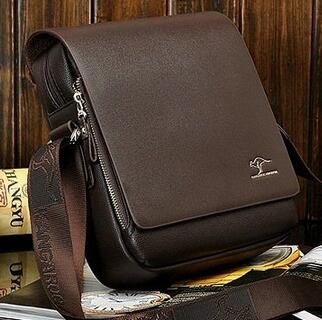 Men's Anti-Theft Crossbody Shoulder Bag with Lockable Zippers