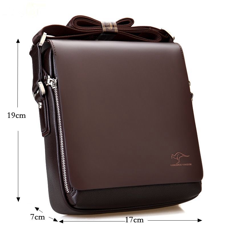 Men's Anti-Theft Crossbody Shoulder Bag with Lockable Zippers