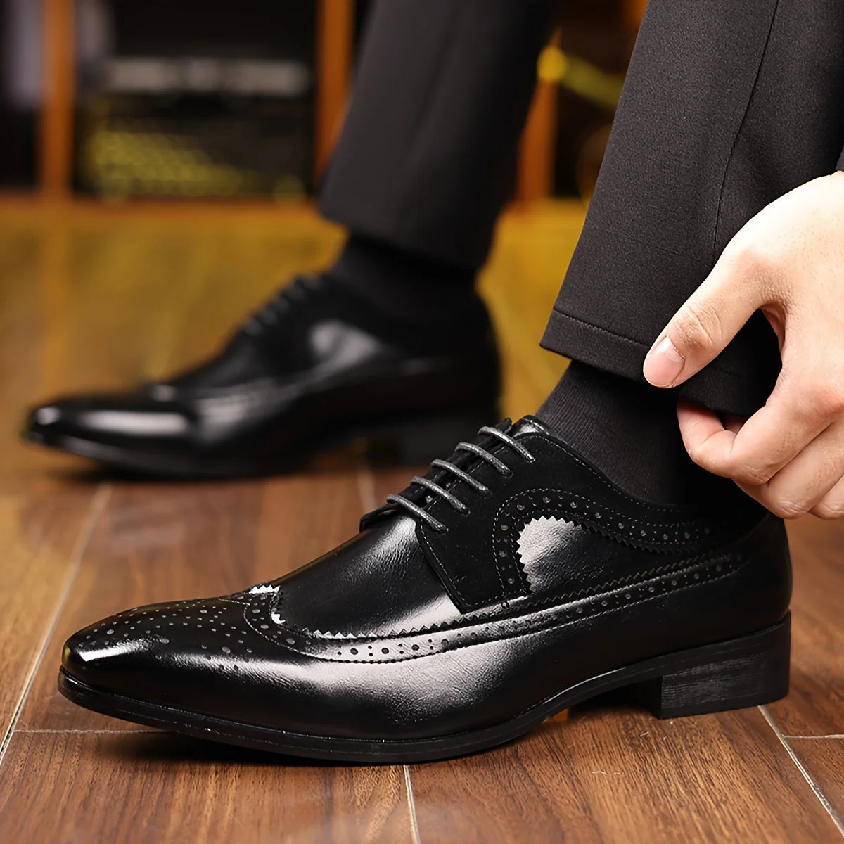 Men's Black Formal Shoes – Elegant, Comfortable, and Durable