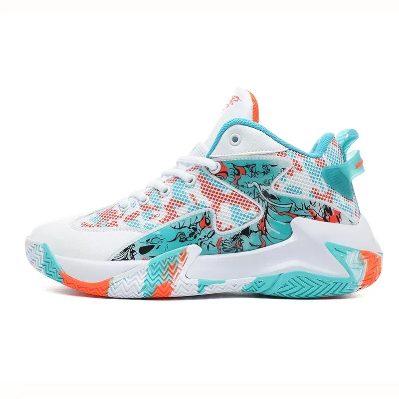 Men's Bold Graphic Court Sneakers