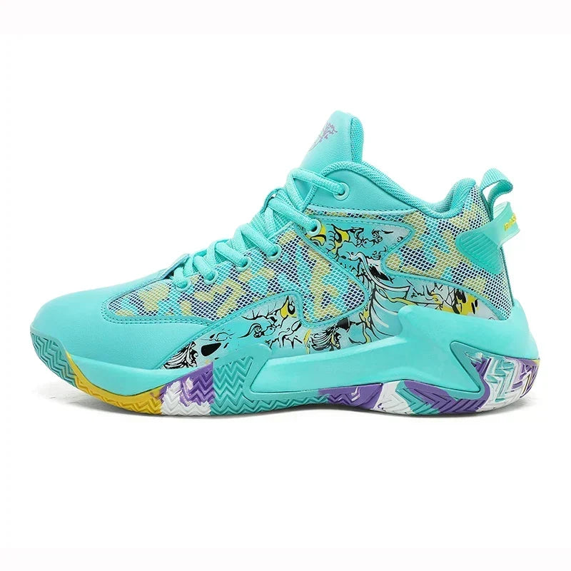 Men's Bold Graphic Court Sneakers