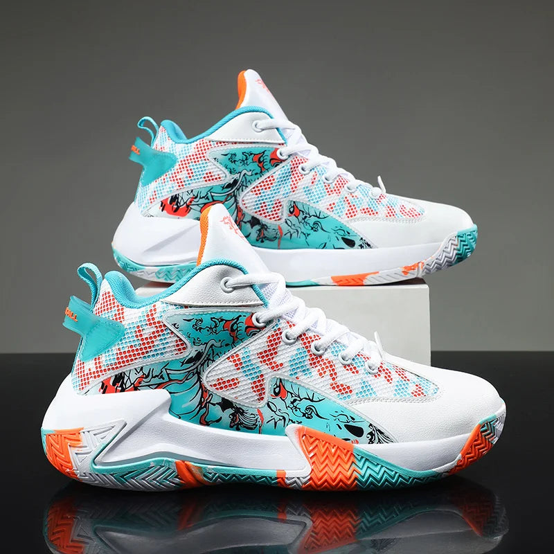 Men's Bold Graphic Court Sneakers