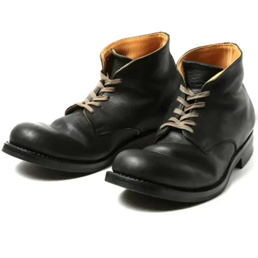Men's Boots with Zipper and Sturdy Sole