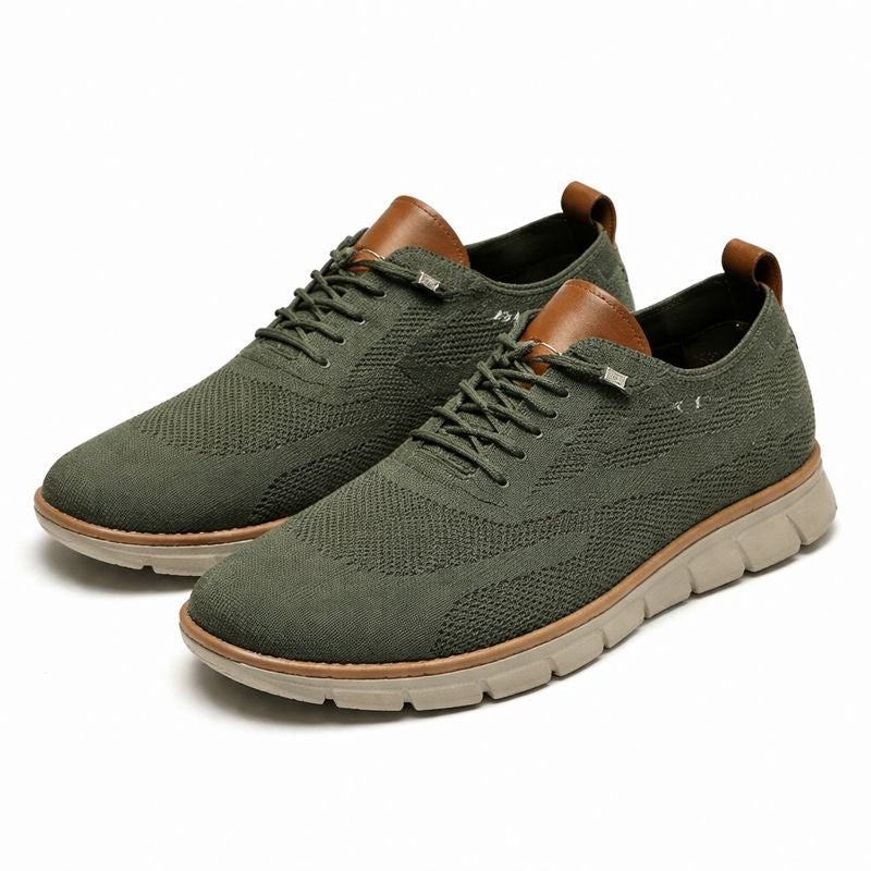 Men's Breathable Lace-Up Casual Oxford Sneakers