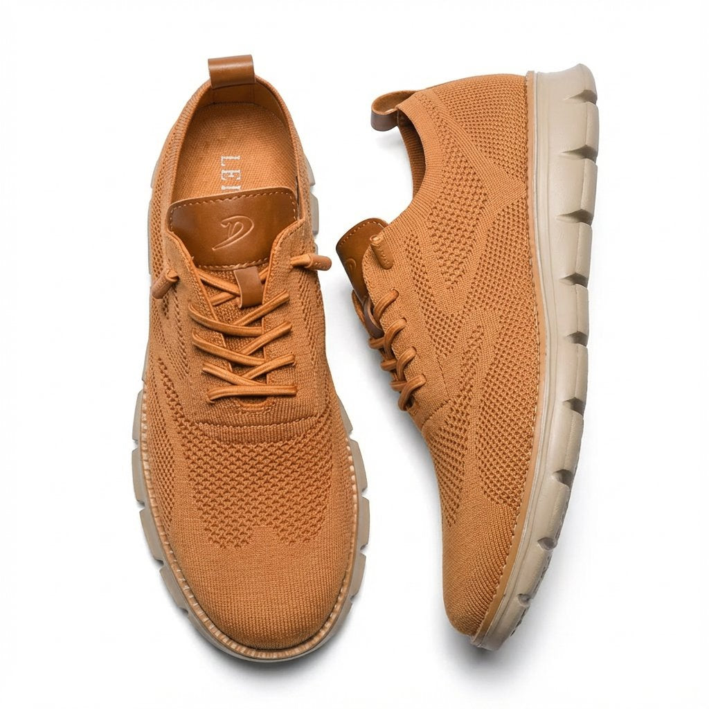 Men's Breathable Lace-Up Casual Oxford Sneakers