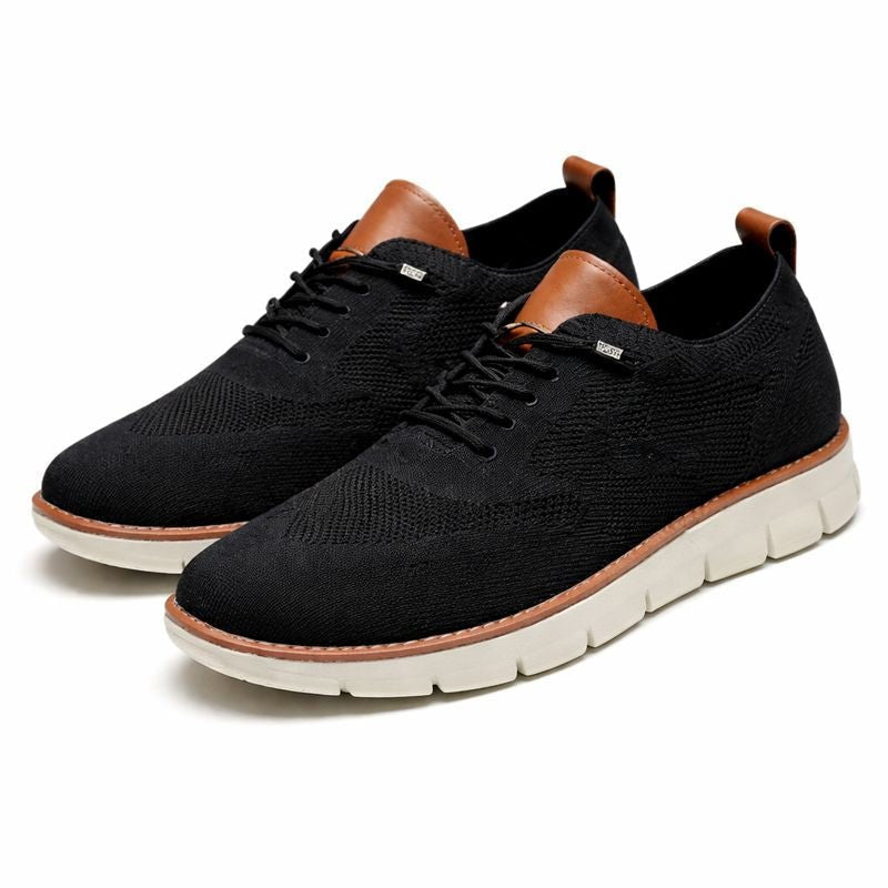 Men's Breathable Lace-Up Casual Oxford Sneakers