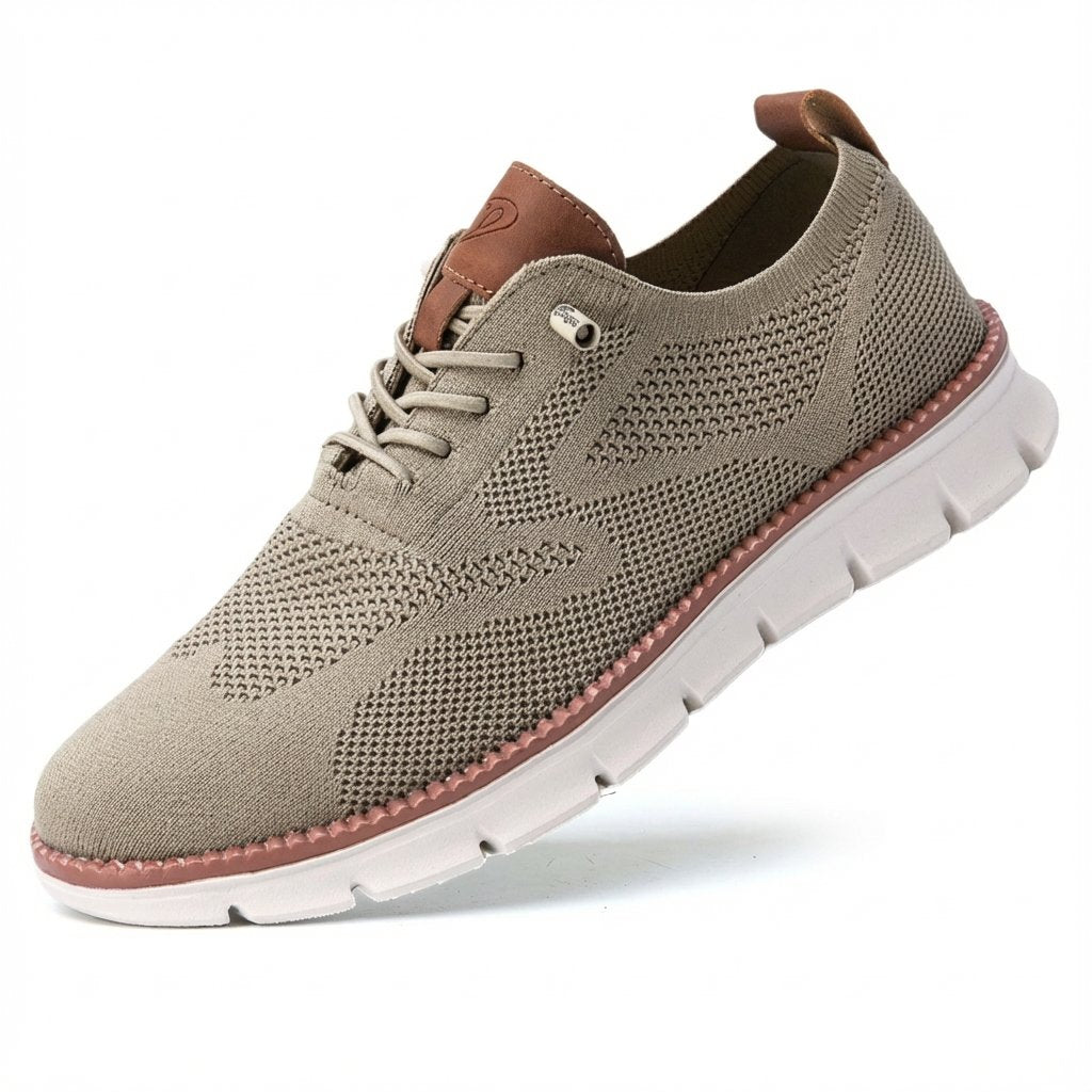 Men's Breathable Lace-Up Casual Oxford Sneakers