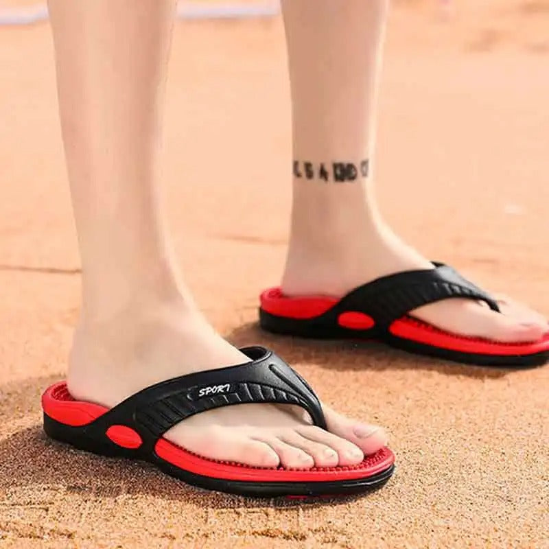 Men's Breathable Massage Flip-Flops