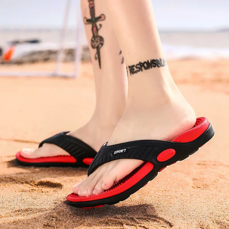 Men's Breathable Massage Flip-Flops