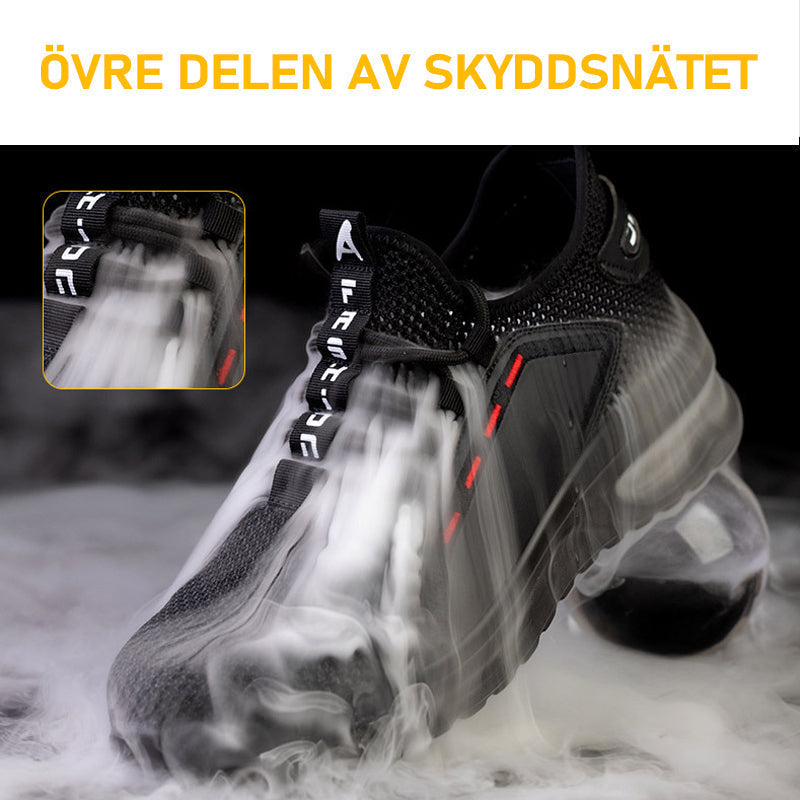 Men's Breathable Safety Shoes with Steel Toe and Sole