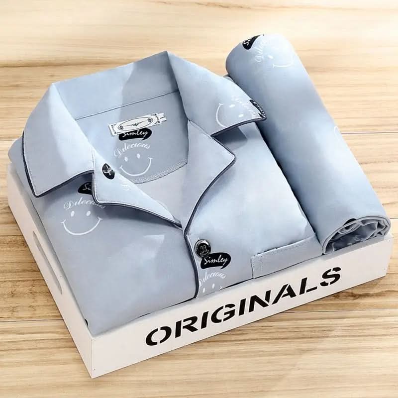 Men's Button-Up Pajama Set – Soft & Breathable Sleepwear