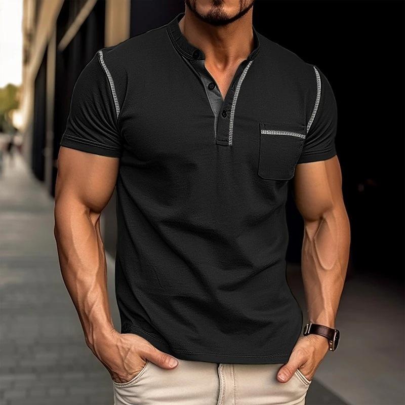 Men's Casual Henley T-Shirt