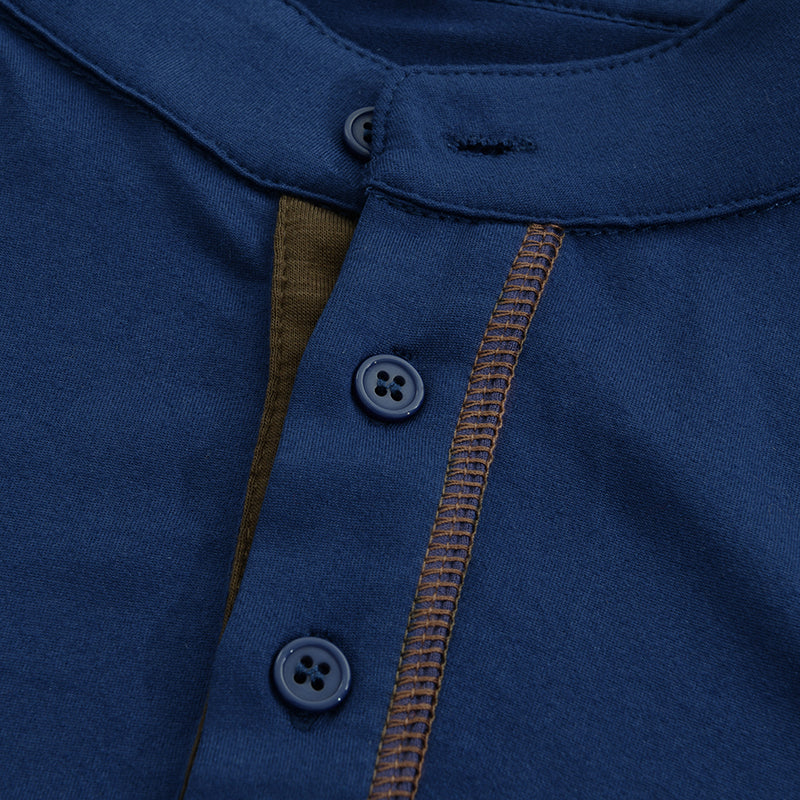 Men's Casual Henley T-Shirt