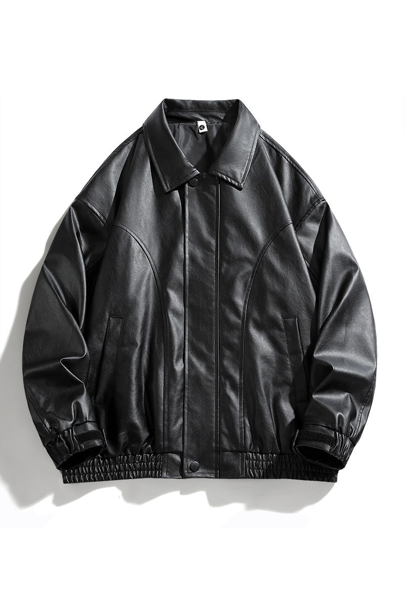 Men's Casual Jacket with Elastic Waistband