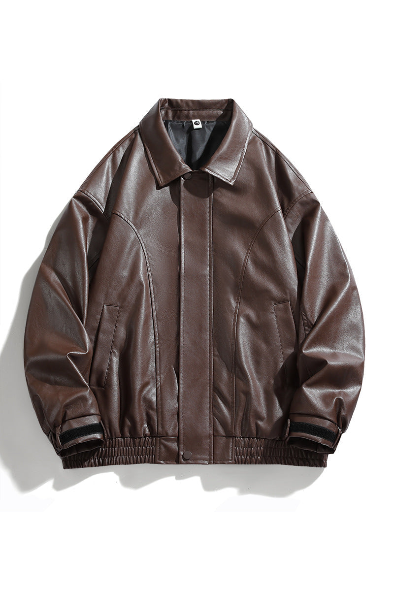 Men's Casual Jacket with Elastic Waistband