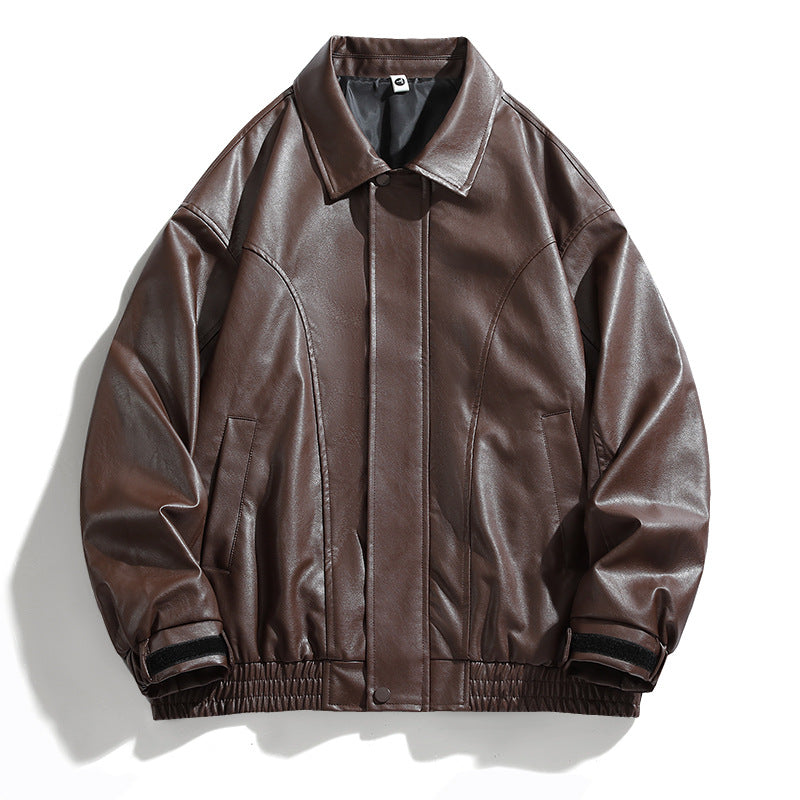 Men's Casual Jacket with Elastic Waistband