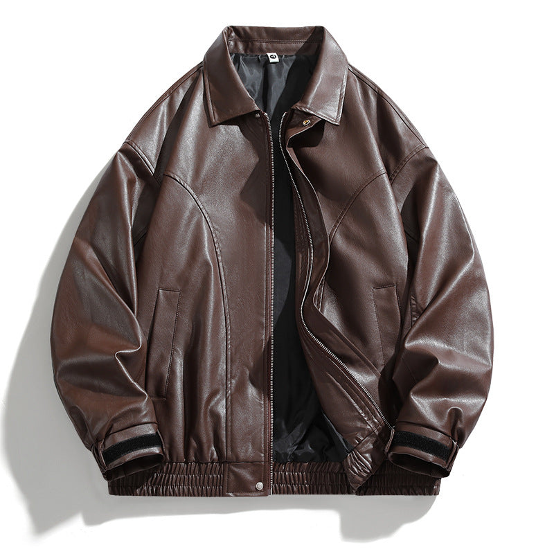 Men's Casual Jacket with Elastic Waistband