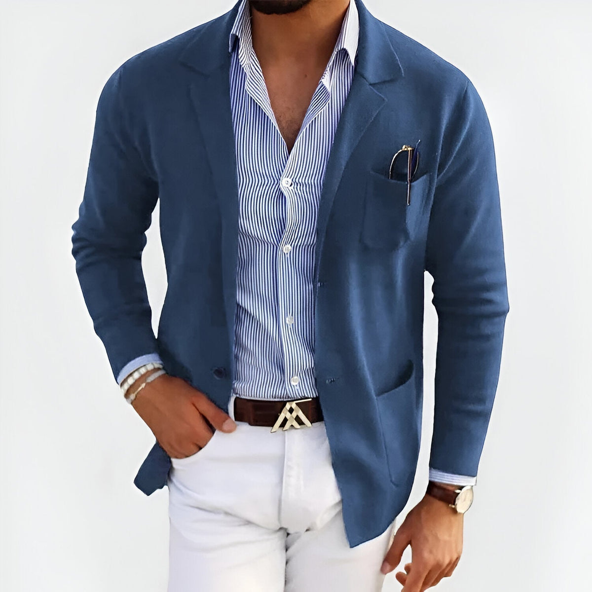 Men's Casual Lapel Jacket – Stylish & Comfortable
